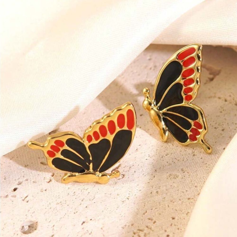 Butterfly earrings Q982